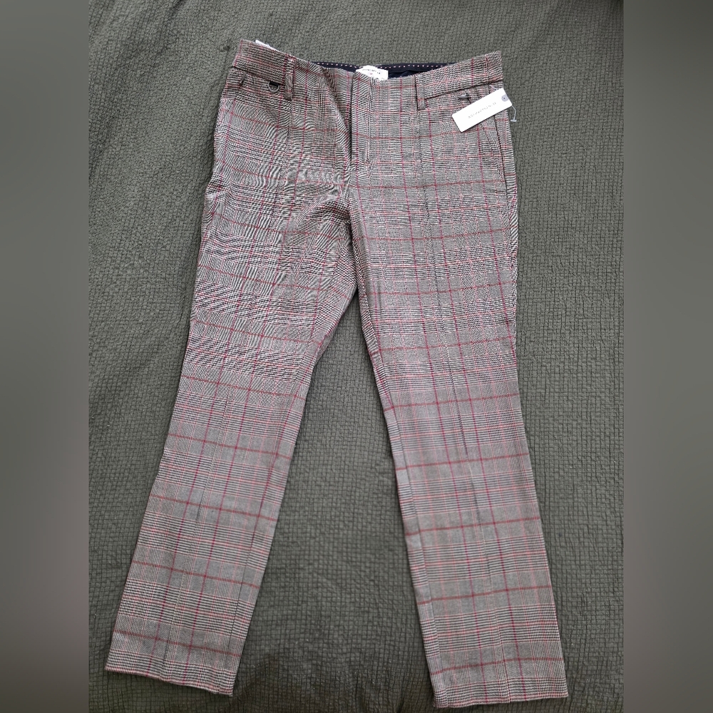 Plaid Anthropologie Ankle Pants